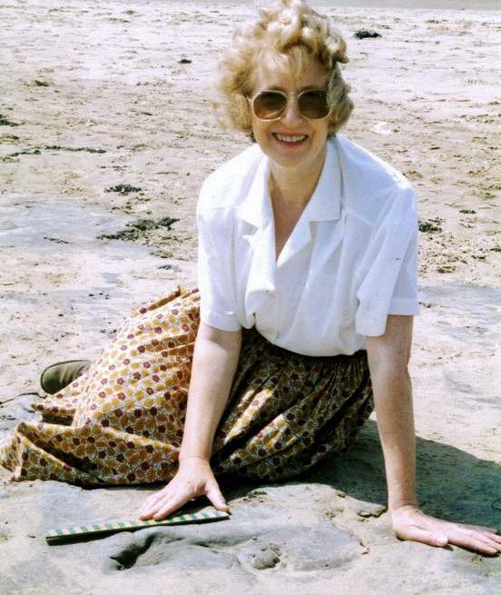 Patricia on the beach